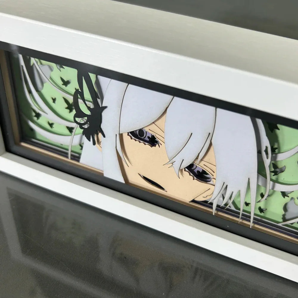 Re:Zero Starting Life in Another World - Echidna e Rem Light Box 3D con Luce Led Gadget