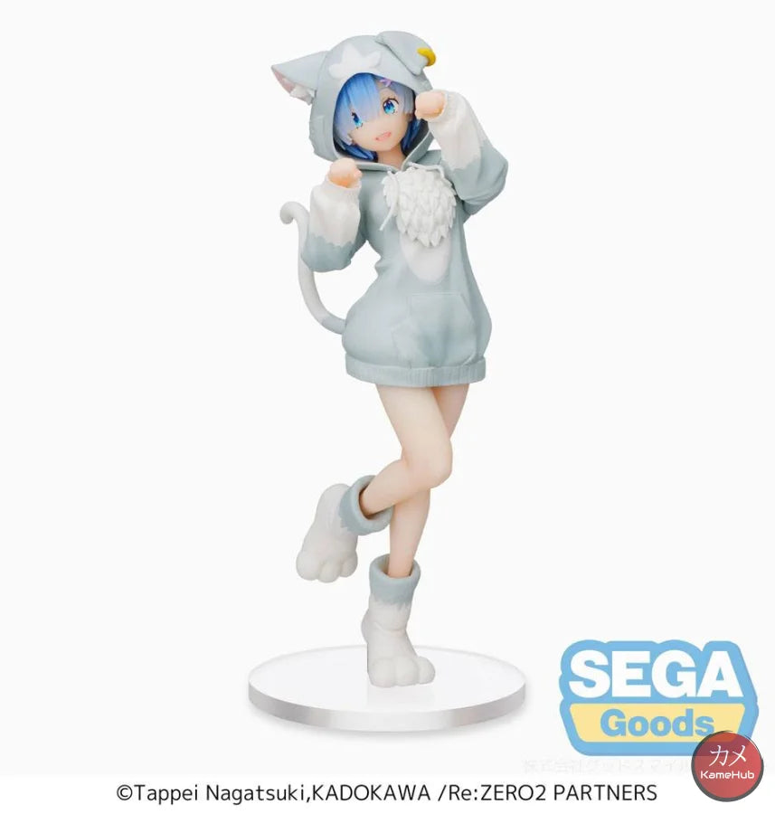 Re:zero Starting Life In Another World - Emilia Ram E Rem Originale Sega Super Premium 21.5Cm Action