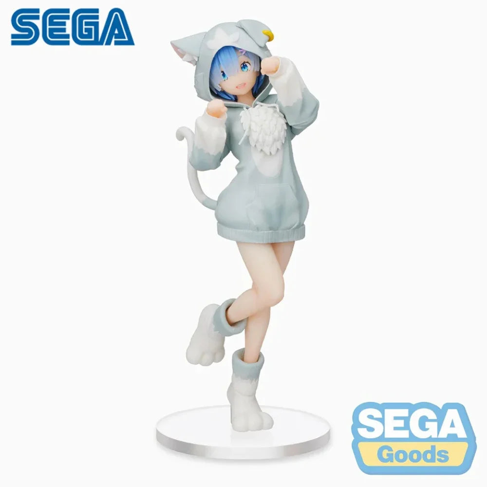 Re:zero Starting Life In Another World - Emilia Ram E Rem Originale Sega Super Premium Action Figure