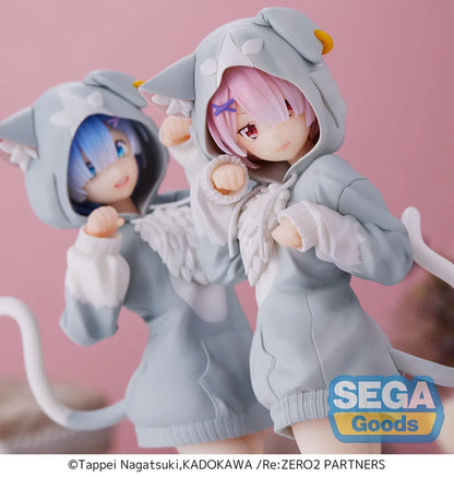 Re:zero Starting Life In Another World - Emilia Ram E Rem Originale Sega Super Premium Action Figure