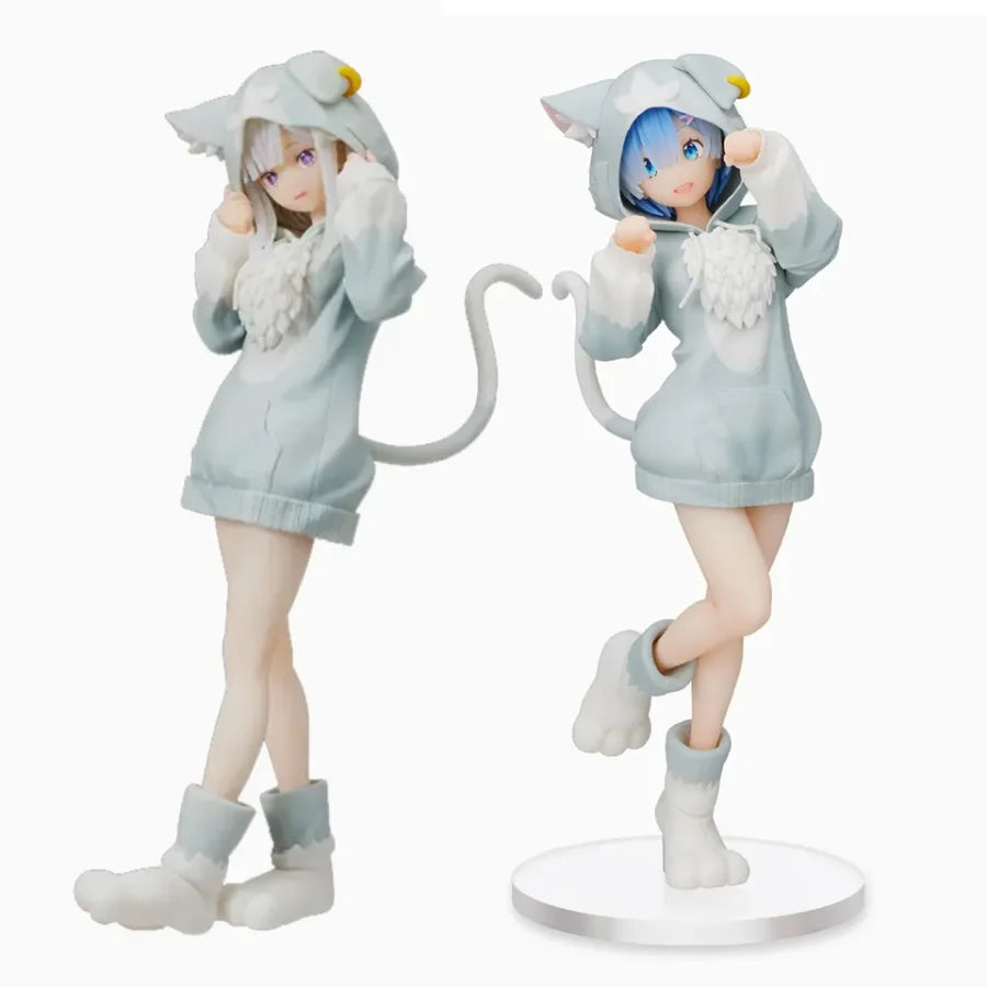 Re:zero Starting Life In Another World - Emilia Ram E Rem Originale Sega Super Premium Action Figure