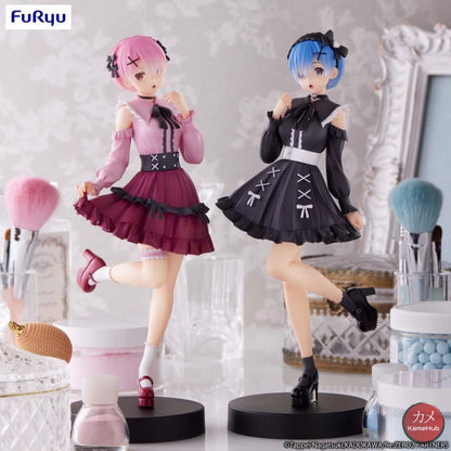 Re:zero Starting Life In Another World - Ram E Rem Action Figure Furyu Trio-Try-It