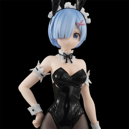 Re:zero Starting Life In Another World - Ram E Rem Bunny Girl Black Originale Furyu Action Figure