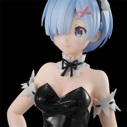 Re:zero Starting Life In Another World - Ram E Rem Bunny Girl Black Originale Furyu Action Figure