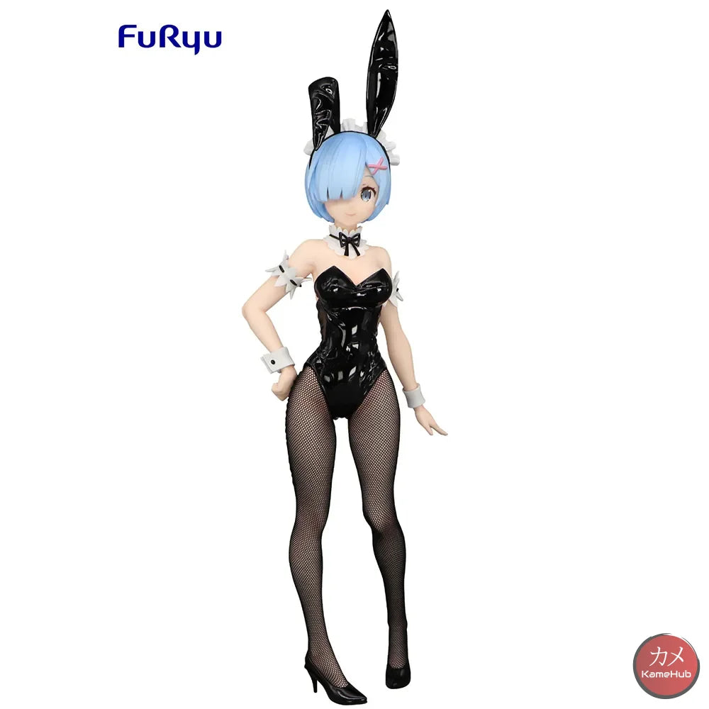 Re:zero Starting Life In Another World - Ram E Rem Bunny Girl Black Originale Furyu 30Cm Action