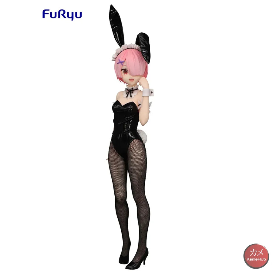 Re:zero Starting Life In Another World - Ram E Rem Bunny Girl Black Originale Furyu 30Cm Action