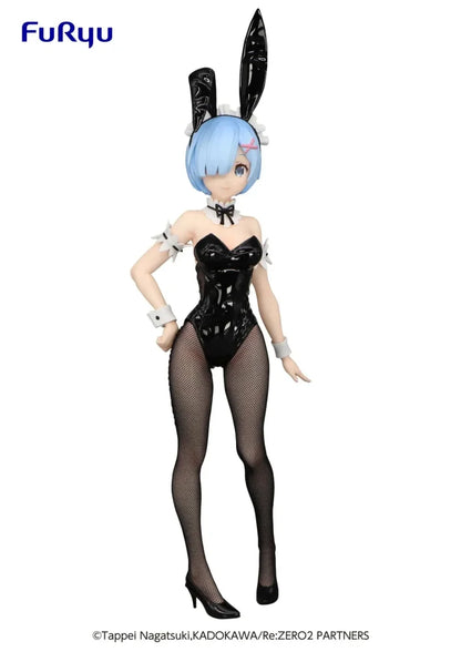 Re:zero Starting Life In Another World - Ram E Rem Bunny Girl Black Originale Furyu Action Figure