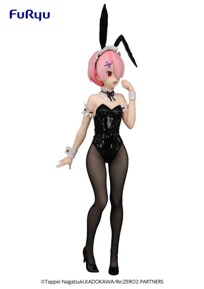 Re:zero Starting Life In Another World - Ram E Rem Bunny Girl Black Originale Furyu Action Figure