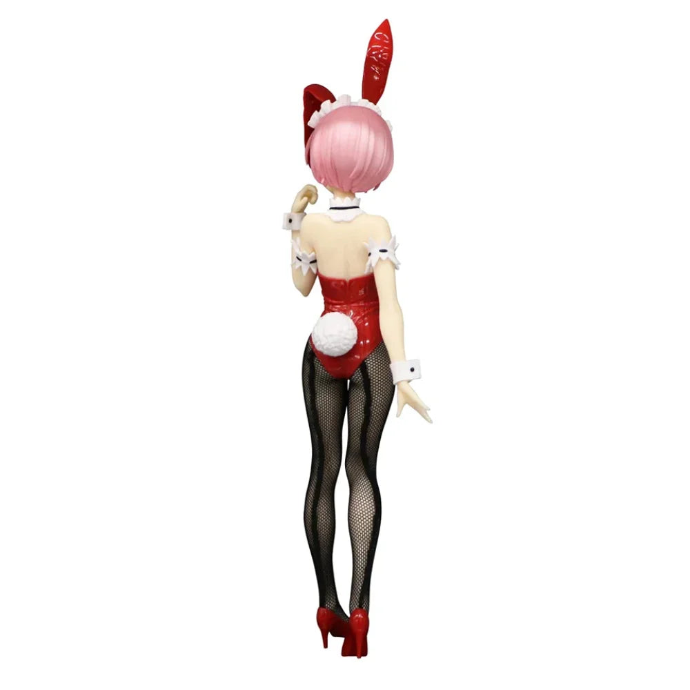 Re:zero Starting Life In Another World - Ram E Rem Bunny Girl Red Originale Furyu Action Figure