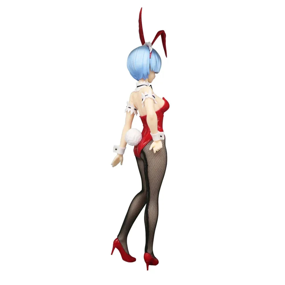Re:zero Starting Life In Another World - Ram E Rem Bunny Girl Red Originale Furyu Action Figure