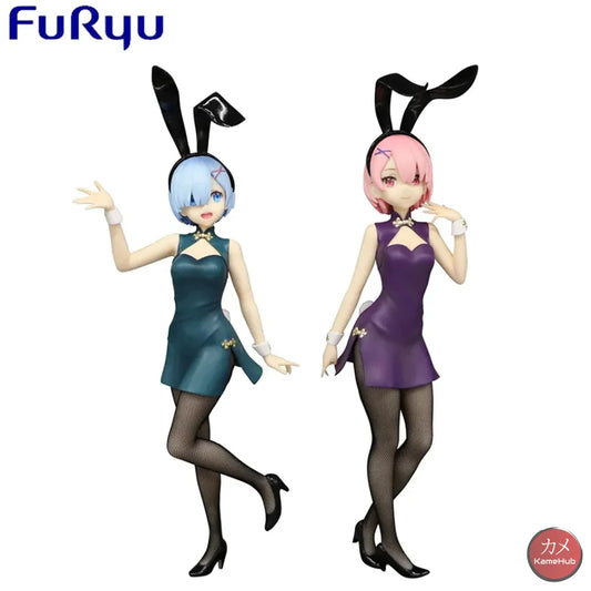 Re:zero Starting Life In Another World - Ram E Rem Chinese Bunny Girl Ii Originale Furyu Action