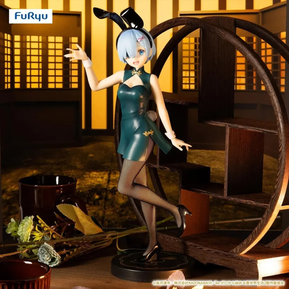 Re:zero Starting Life In Another World - Ram E Rem Chinese Bunny Girl Ii Originale Furyu Action