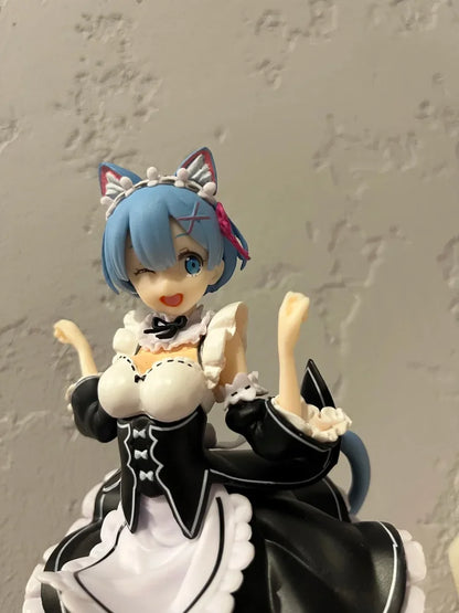 Re:zero Starting Life In Another World - Rem Neko Maid Action Figure