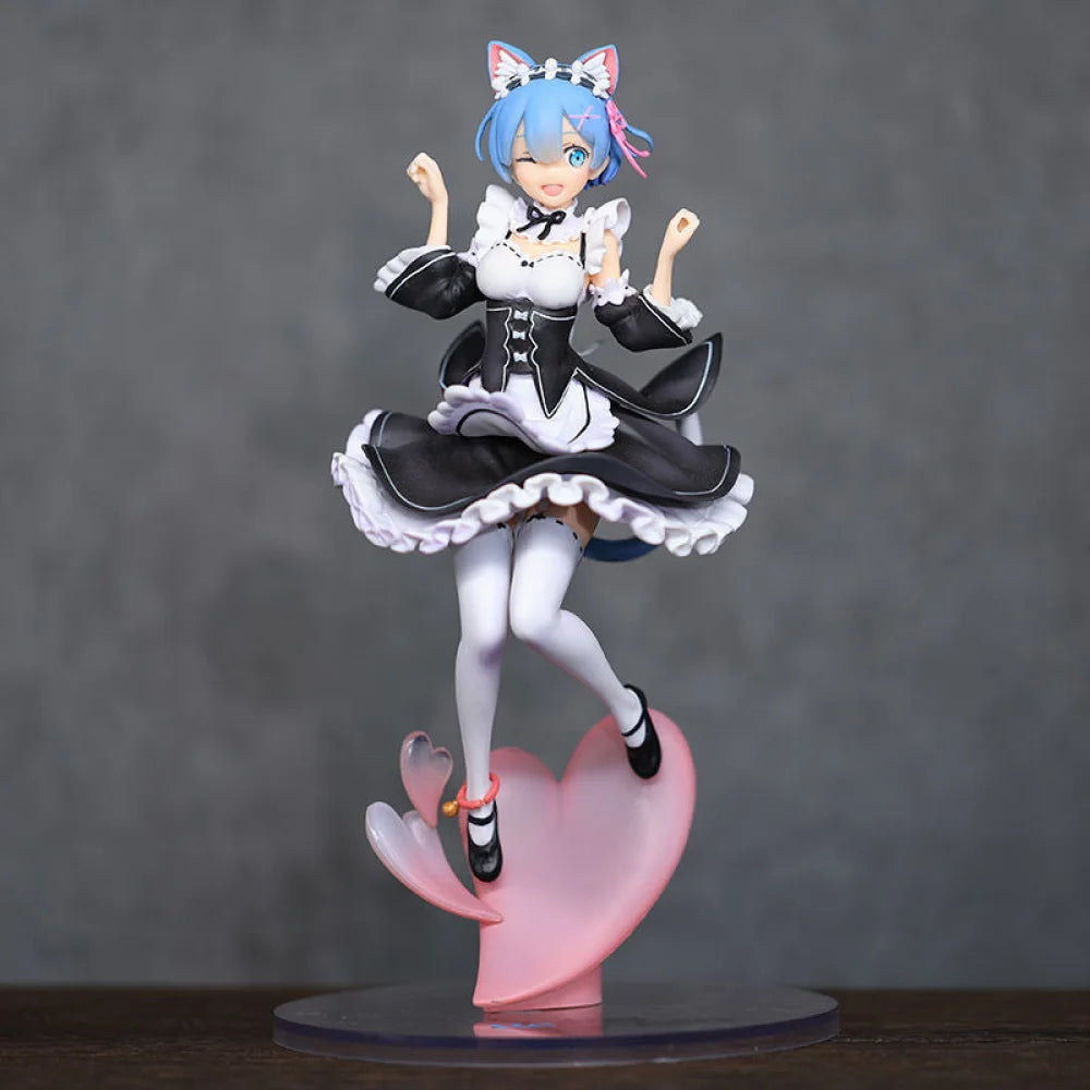 Re:zero Starting Life In Another World - Rem Neko Maid Action Figure