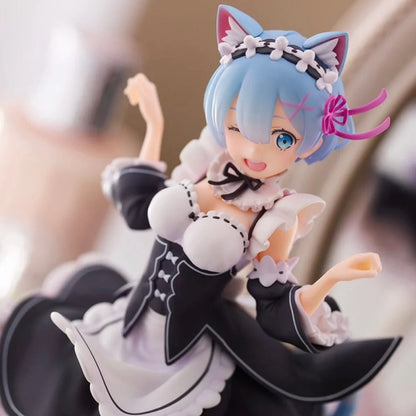 Re:zero Starting Life In Another World - Rem Neko Maid Action Figure