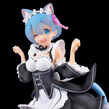 Re:zero Starting Life In Another World - Rem Neko Maid Action Figure