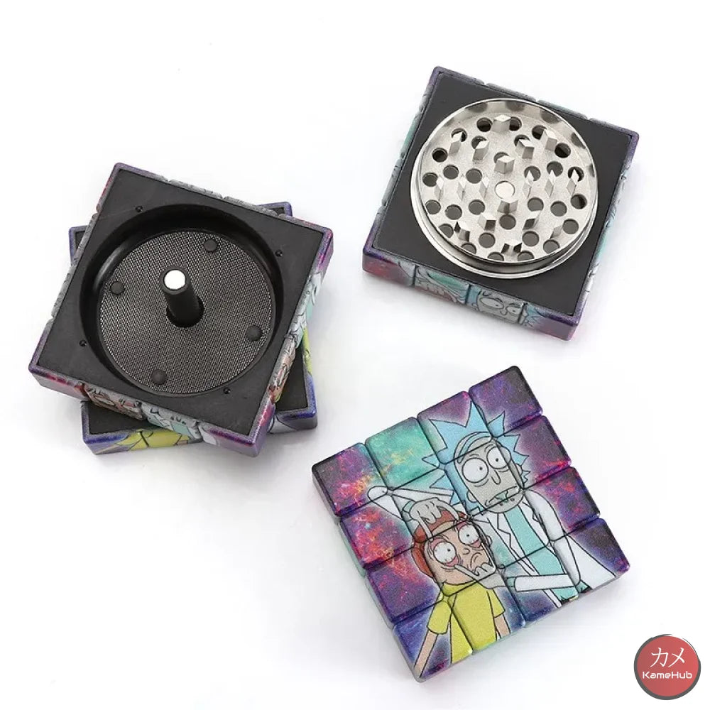 Rick e Morty - Grinder Trita Tabacco in Metallo - Grinder Rick e Morty Casuale - Gadget