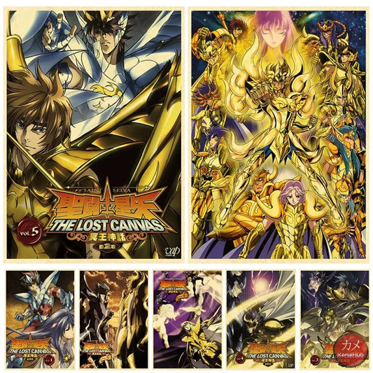 Saint Seiya: Knights Of The Zodiac - Anime Poster Aesthetic In A3 Hd