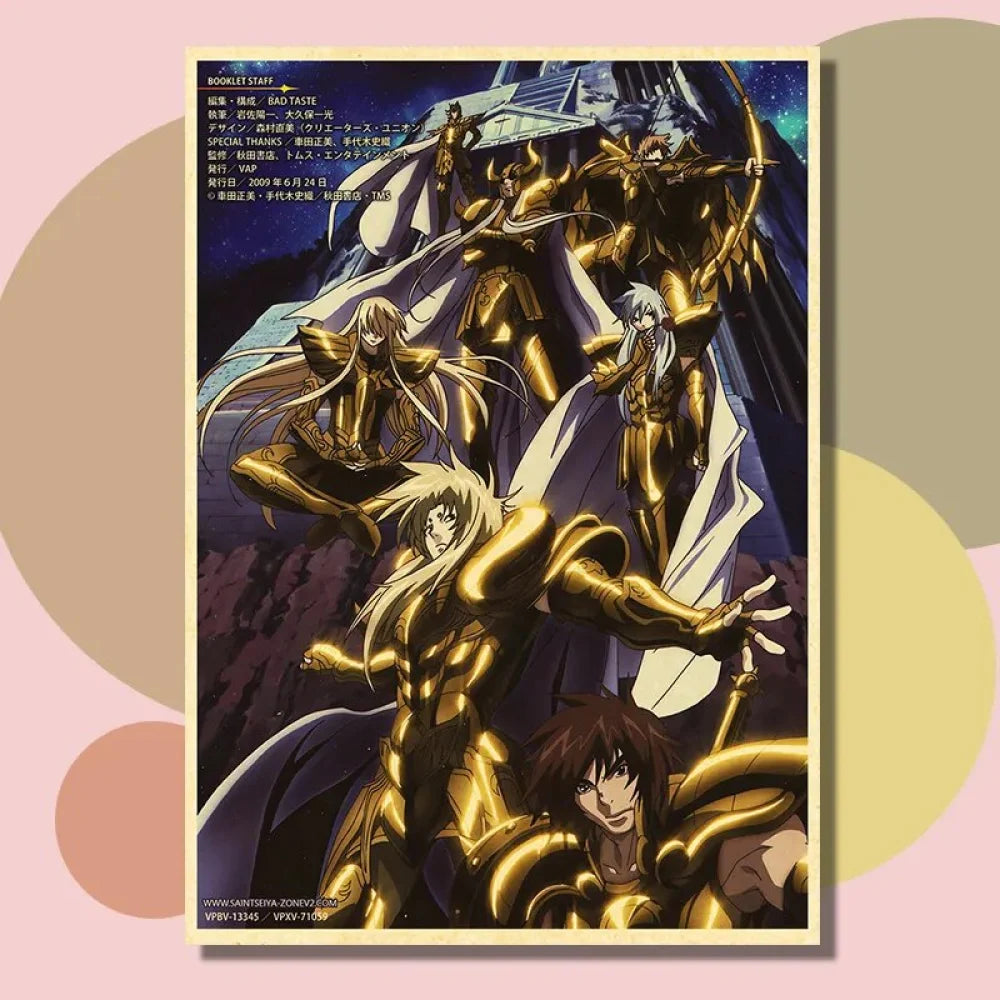 Saint Seiya: Knights Of The Zodiac - Anime Poster Aesthetic In A3 Hd
