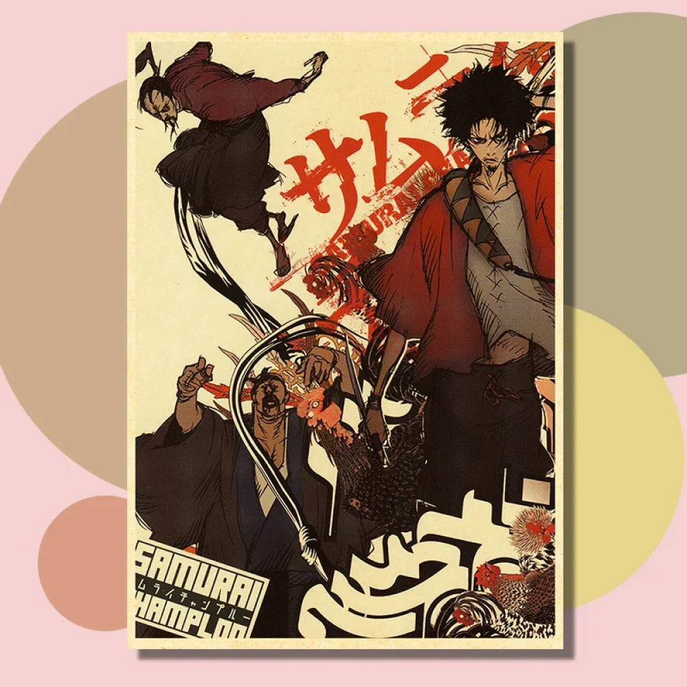 Samurai Champloo - Anime Poster Aesthetic In A3 Hd