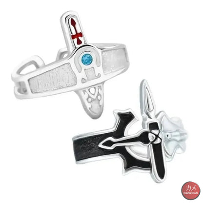 SAO: Sword Art Online - Anelli di Coppia Kirito ed Asuna - Asuna e Kirito 2 PCS - Accessori