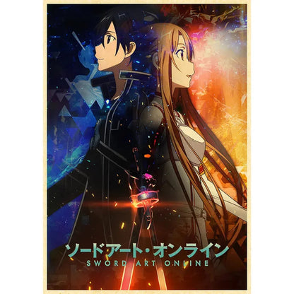 Sao: Sword Art Online - Anime Poster Aesthetic In A3 Hd