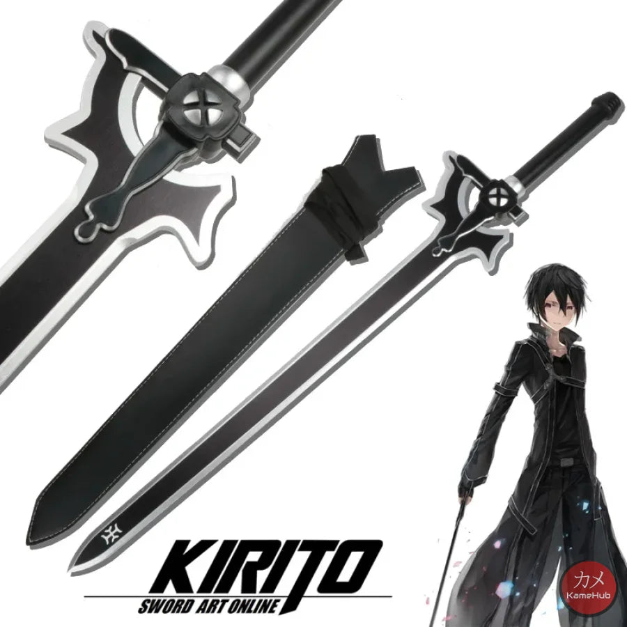 Sword Art Online Sao - Kirigaya Kazuto Kirito Spada Dark Repulsor Bambù Katane & Spade
