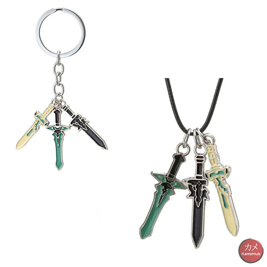 SAO: Sword Art Online - Portachiavi Collana Spade di Kirito - Accessori