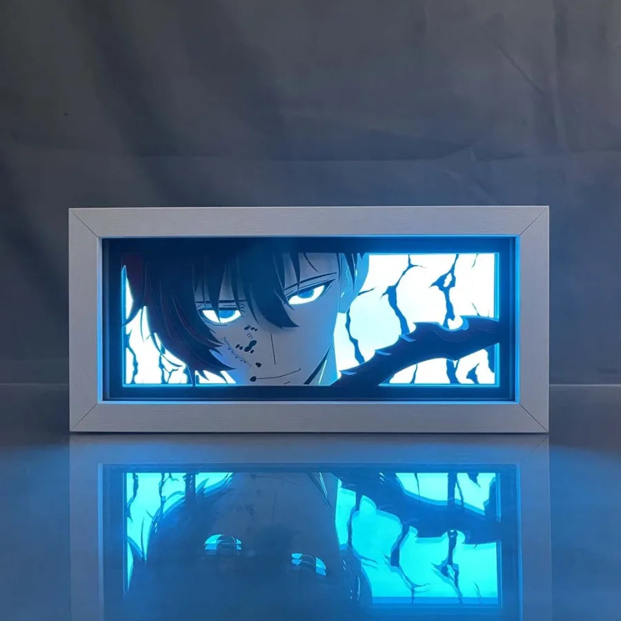 Solo Leveling - Sung Jinwoo Anime Light Box 3D Con Luce Led Gadget