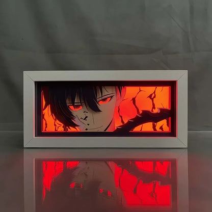 Solo Leveling - Sung Jinwoo Anime Light Box 3D Con Luce Led Gadget