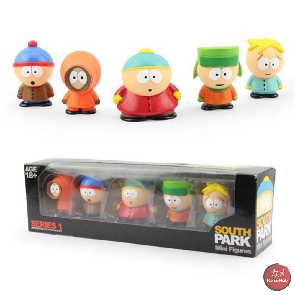 South Park - Cartman Kyle Stan Kenny E Butters Mini Action Figure 6Cm