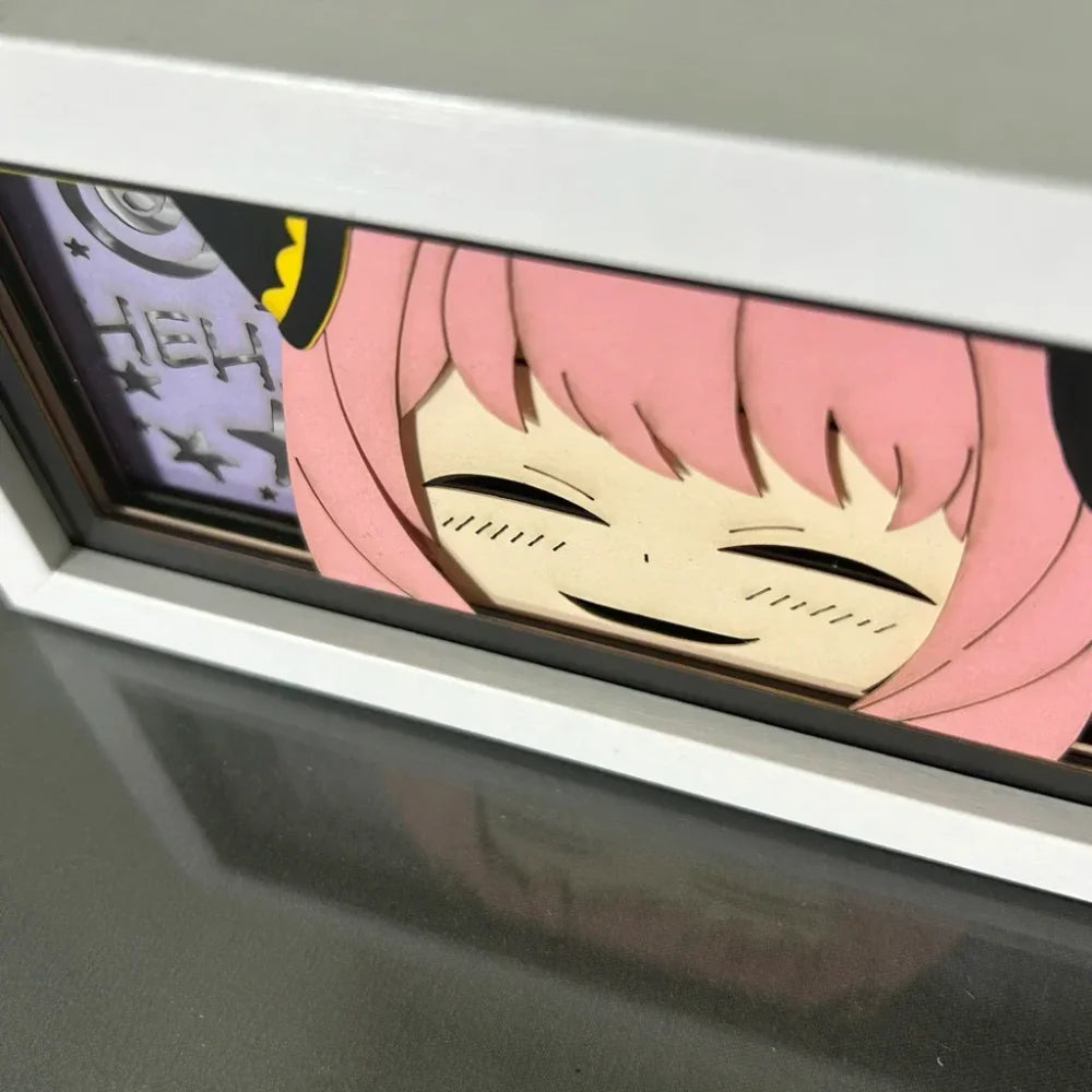 Spy x Family - Anya e Yor Forger Light Box 3D con Luce Led Gadget