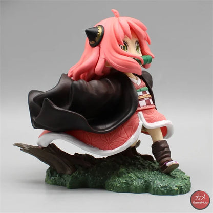 Spy x Family X Demon Slayer - Anya Forger Nezuko Cosplay Action Figure - Anya Forger 12cm - Action Figure