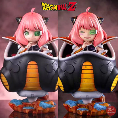 Spy x Family X Dragon Ball Z - Anya Forger Lord Frieza Cosplay Action Figure - Anya Forger 16cm - Action Figure
