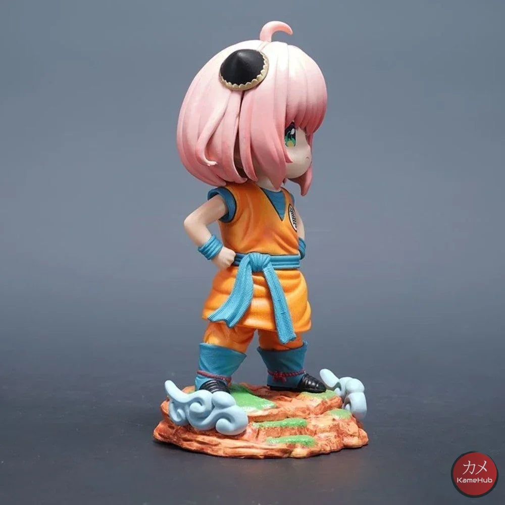 Spy x Family X Dragon Ball Z - Anya Forger Son Goku Cosplay Action Figure - Anya Forger 19cm - Action Figure