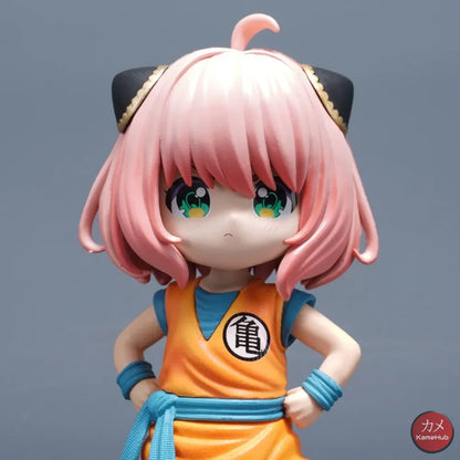 Spy x Family X Dragon Ball Z - Anya Forger Son Goku Cosplay Action Figure - Anya Forger 19cm - Action Figure