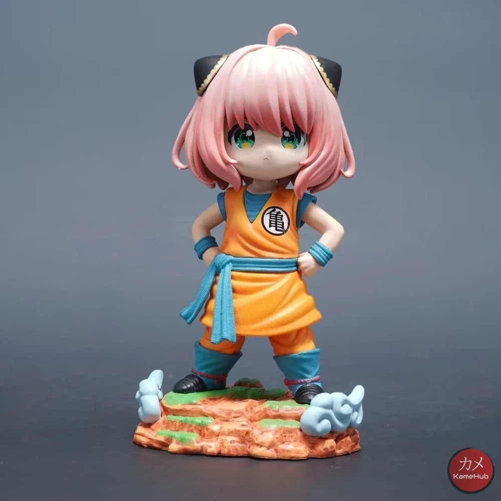 Spy x Family X Dragon Ball Z - Anya Forger Son Goku Cosplay Action Figure - Anya Forger 19cm - Action Figure