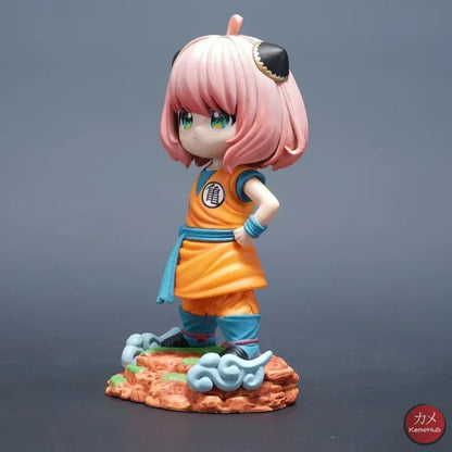 Spy x Family X Dragon Ball Z - Anya Forger Son Goku Cosplay Action Figure - Anya Forger 19cm - Action Figure