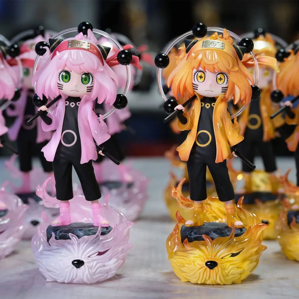 Spy x Family X Naruto Shippuden - Anya Forger Naruto Cosplay Action Figure - Action Figure