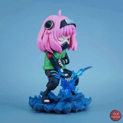 Spy x Family X Naruto Shippuden - Anya Forger Hatake Kakashi Cosplay Action Figure - Anya Forger 19cm - Action Figure