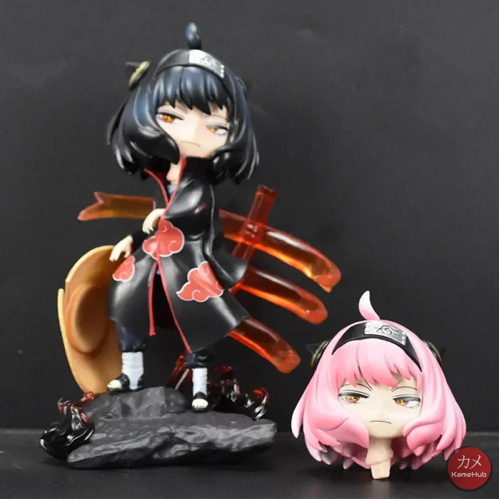 Spy x Family X Naruto Shippuden - Anya Forger Itachi Cosplay Action Figure - Anya Forger 18cm - Action Figure