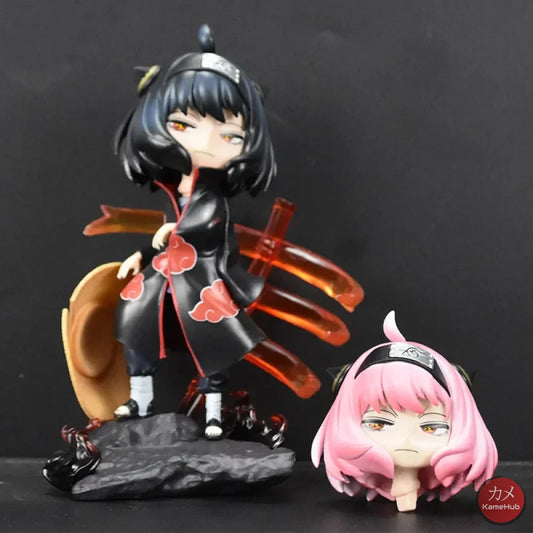 Spy x Family X Naruto Shippuden - Anya Forger Itachi Cosplay Action Figure - Anya Forger 18cm - Action Figure