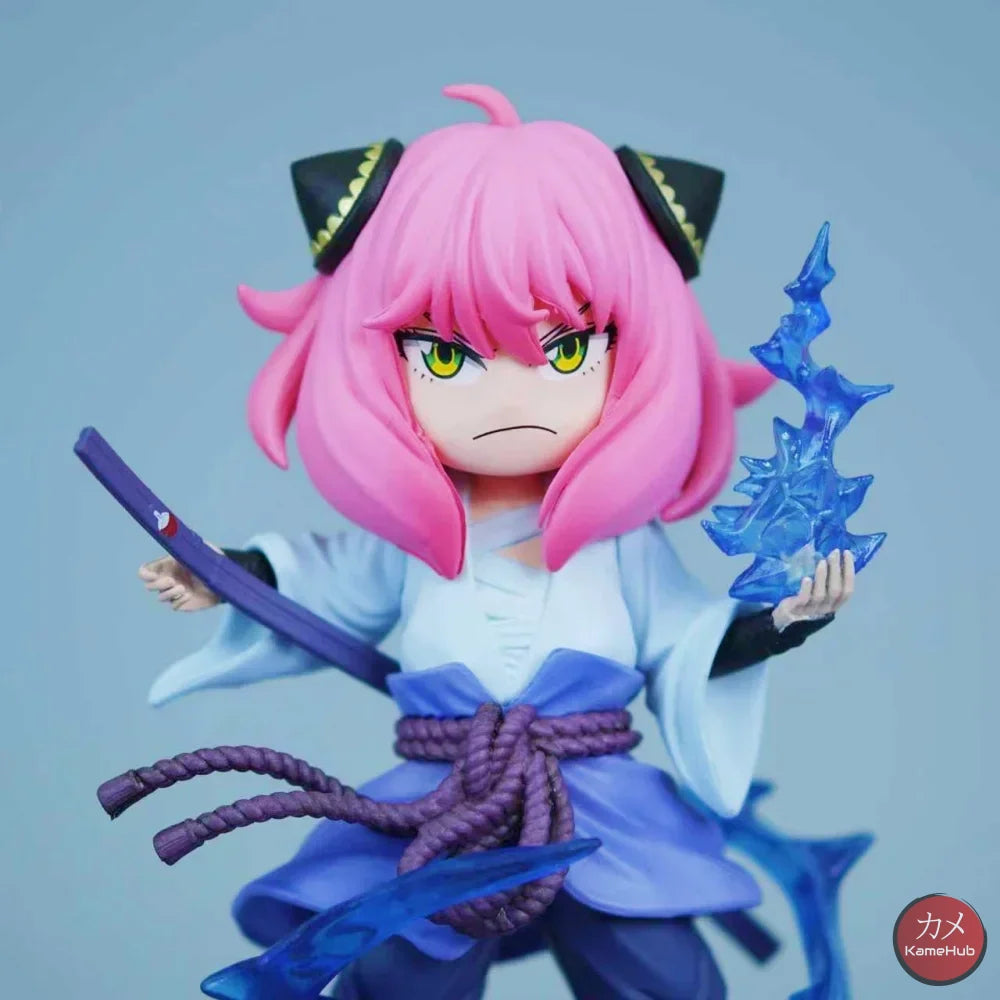 Spy x Family X Naruto Shippuden - Anya Forger Uchiha Sasuke Cosplay Action Figure - Anya Forger 18cm - Action Figure