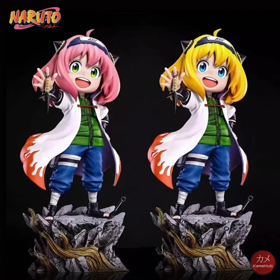 Spy x Family X Naruto Shippuden - Anya Namikaze Minato Cosplay Action Figure - Anya Forger 19cm - Action Figure