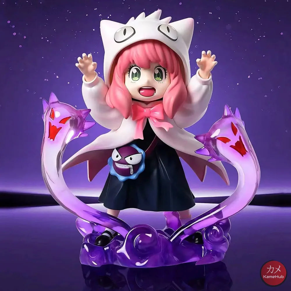 Spy x Family X Pokemon - Anya Forger Gengar Cosplay Action Figure - Anya Forger Shiny 16cm - Action Figure