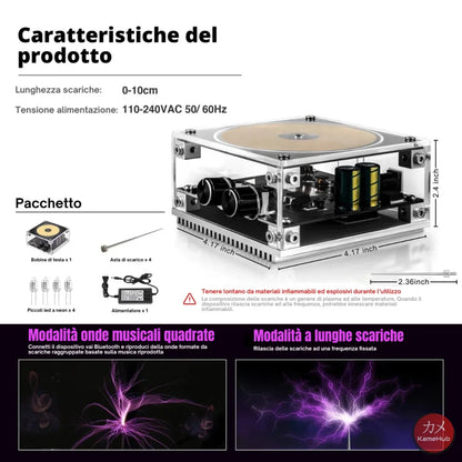 Tesla Coil - Generatore Di Elettricità A Ritmo Musica Gadget