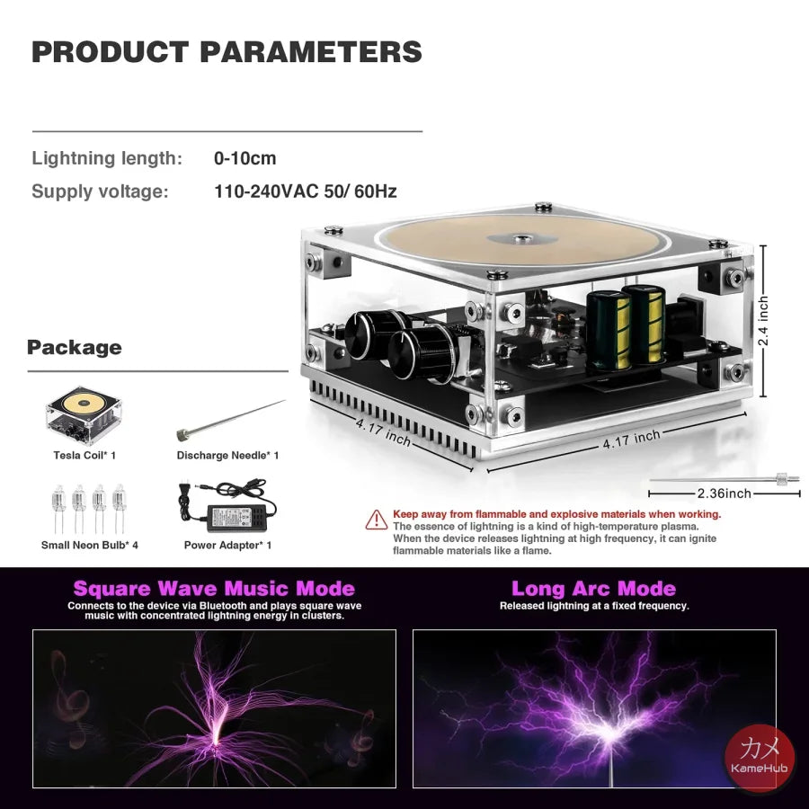 Tesla Coil - Generatore Di Elettricità A Ritmo Musica Gadget