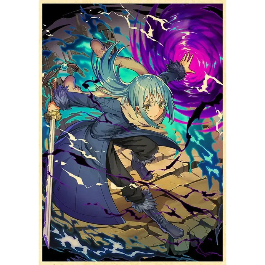 That Time I Got Reincarnated As A Slime / Tensei Shitara Datta Ken - Anime Poster Aesthetic In A3 Hd