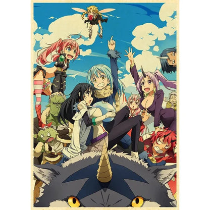 That Time I Got Reincarnated As A Slime / Tensei Shitara Datta Ken - Anime Poster Aesthetic In A3 Hd