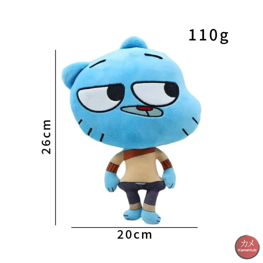 The Amazing World of Gumball - Morbidi Peluche della Famiglia Watterson - Gumball Watterson 26cm - Peluches